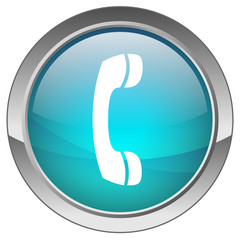 Bouton "T&eacute;l&eacute;phone " (bleu) - "Phone" button (blue)