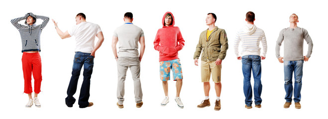 sportsmen isolated on a white background