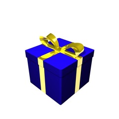 Geschenk blau