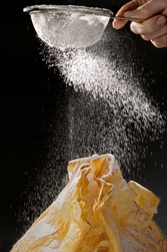 Sugar Sift Over Pastry