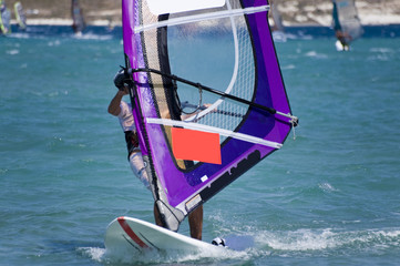 Naklejka premium Windsurfing