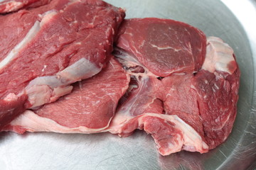 Raw beef meat