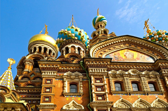 The Church of the Savior on Spilled Blood in St. Petersburg, Rus
