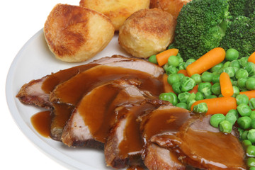 Roast Lamb Dinner with Gravy