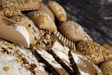 Bread products photographed