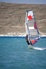 Naklejka premium Windsurfing in Alacati, Cesme, Turkey