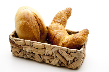 Croissant im Korb