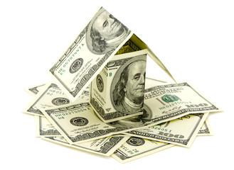 Money on white background