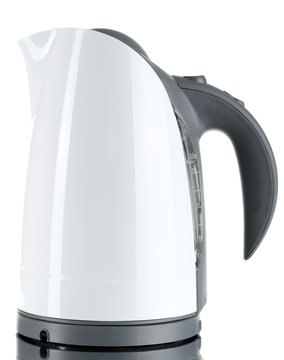 Electric tea kettle isolated on white