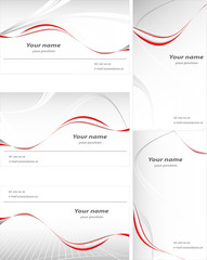 set of templates for business cards. Elements for design