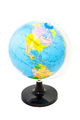 Globe isolated on white