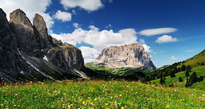 Montagna, Dolomiti, Alpi, Italia