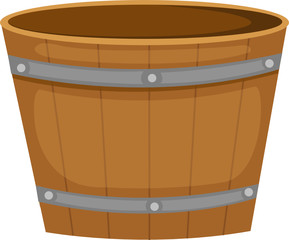 wooden bucket