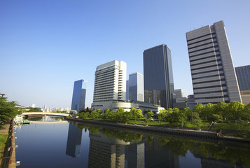 Fototapeta na wymiar Osaka Business Park