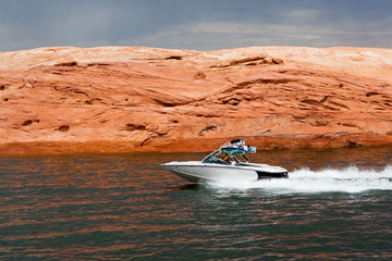 Speedboat at Lake Powell