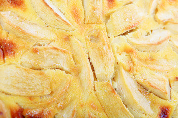 Gros plan sur tarte aux pommes