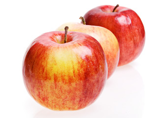 Apples isolated on white background.