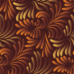 Leaves seamless pattern