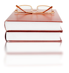 books and glasses