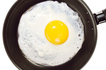 Fried egg in a frying pan