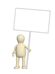 Puppet with message boards