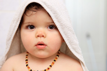 Bébé sortie du bain