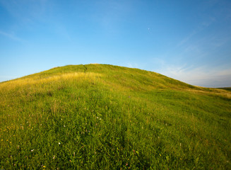 Green Hills and Sky