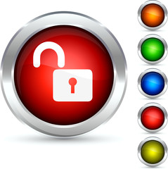 Access detailed button. Vector illustration