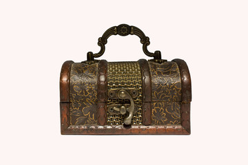 Chest on white background