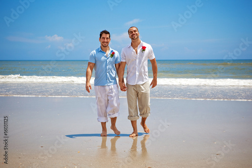 Gay Wedding On A Beach Stock Photo And Royalty Free Images On