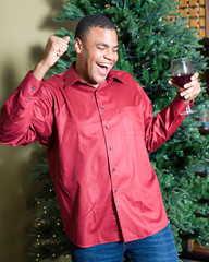 Young Handsome Man Dancing