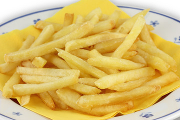 piatto di patate fritte