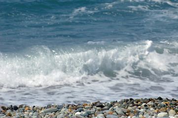 Fototapeta premium Sea pebble at coast