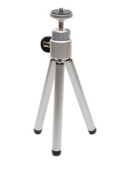 Small tripod isolated on white background