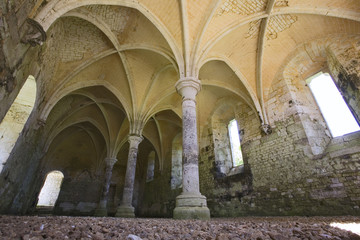 france; normandie; radepont : abbaye de fontaine guérard
