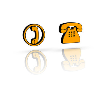 Phone Buttom - 3D icon