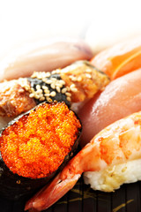 Traditional japanese sushi