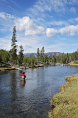 The fisherman in a red waistcoat