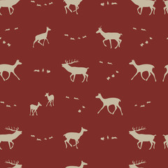 seasonal repeating  pattern, vector illustration