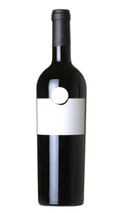 Bottle of wine isolated
