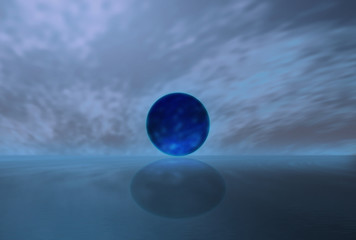 Blue Rising Planet