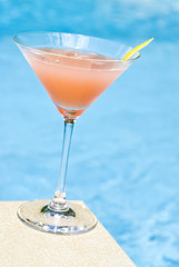 Grapefruit Cocktail by the Pool