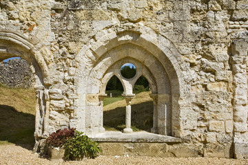 Fototapeta na wymiar france; normandie; eure; abbaye de Mortemer