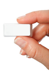 Leere rechteckige Taste