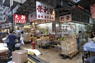 Selbstklebende Fototapete China Hong Kongs Märkte