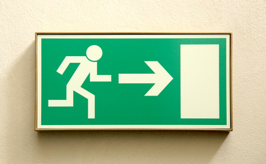 Emergency exit sign