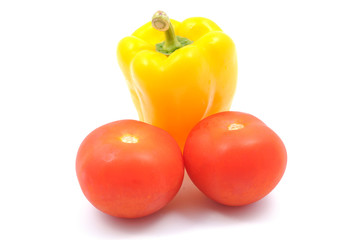 Pepper and tomatoes