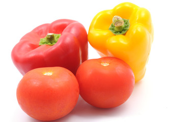 Pepper and tomatoes