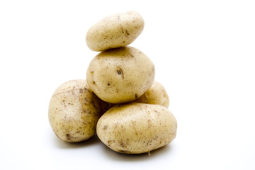 Kartoffeln gestapelt