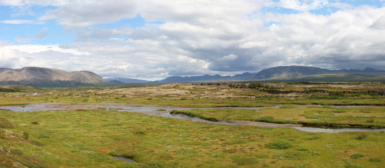 Iceland - Thingvellir valley panorama